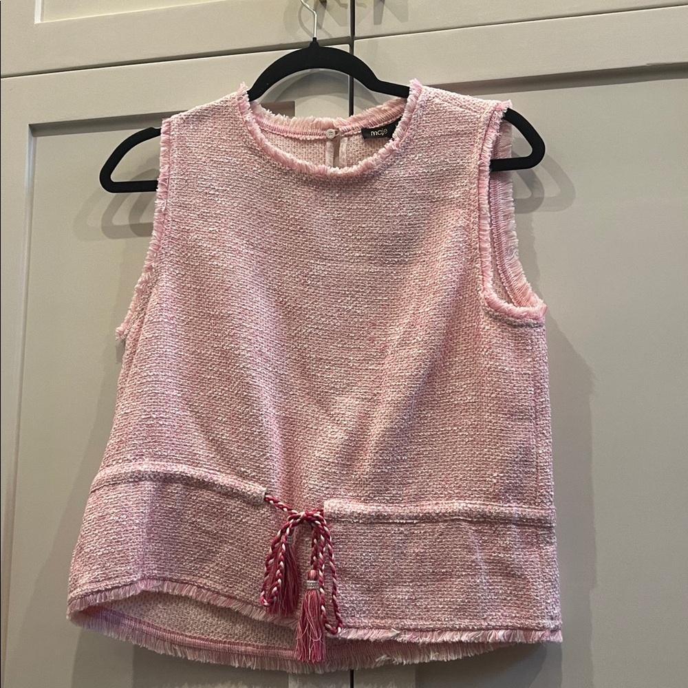 Maje tweed top NWT